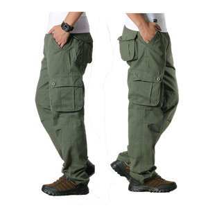 Men's 100%cotton Casual Pant Multi Pockets <b>Safari</b> Worker Cargo Pant <b>Trousers</b> for Young Men Hunting Hiking Traveling Climbing - Product Image 4