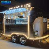 YG-TZ-66 Remorques alimentaires chinoises, camion de restauration d'occasion, chariot à glace pilée, camionnette de cuisine, boutique mobile, station mobile, remorques de transport pour la vente U L