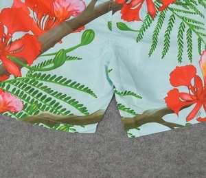 Pantalones cortos de playa informales para hombre superventas al por mayor secado rápido ajustados transpirables de alta calidad con estampado floral traje de baño sublimado - Product Image 6