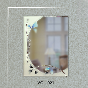 VG-021 Espejo Decorativo con Diseño en V Impresionante, Pieza Grabada, Sin Marco, para Montar en la Pared - Product Image 6