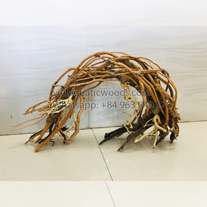 Decoración Semicircular de Madera Natural para Acuario, Adorno Ecológico para Pecera Hecho en Vietnam - Product Image 2