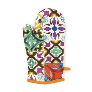 Guanto da Forno Excelsa Lisbona in Cotone 32x18 Cm Multicolore - Product Image 1