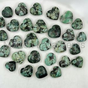 Cristal de Corazón de Esmeralda Natural Chakralume, Piedra Curativa Feng Shui Verde Pulida, Reiki, Meditación, Joyería, Decoración, Venta al por Mayor - Product Image 4