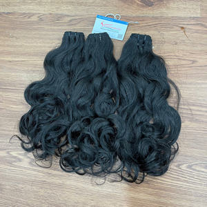 Produit phare 2026 : Tissage de cheveux naturels ondulés vietnamiens, double trame, double tirage, adapté à la décoloration 8 34 - Product Image 6