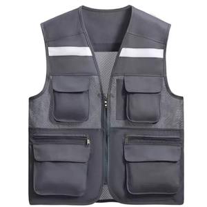 Lightweight Durable Quick-Dry Polyester/Cotton Unisex Safety <b>Vest</b> Ergonomic Cut Secure Closure Enhanced Guard/Engineering - Product Image 2