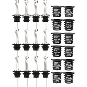 Set da 12 Versatori Automatici per Bottiglie di Liquore con Adattatori, Accessori per Bottiglie di Olio d'Oliva e Liquori - Product Image 1