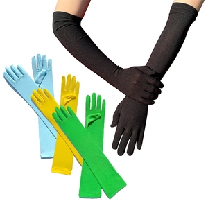 Fashion Women Sexy Skinny <b>Gloves</b> Milk <b>Silk</b> Long Sunscreen Driving <b>Gloves</b> Festival Dance Cosplay Mittens - Product Image 2