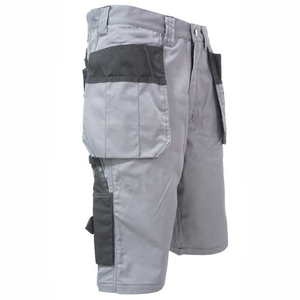 Shorts de travail haute visibilité pour hommes, en toile réfléchissante respirante, multi-poches, pour la construction - Product Image 6