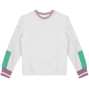 สเวตเชิ้ตแขนยาวผ้าฝ้าย100% มีโครงเสื้อสเวตเชิ้ตฤดูหนาวลายนูนกราฟิกย้อมสีธรรมดา - Product Image 1