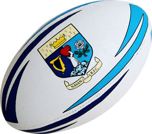 Ballon de rugby promotionnel en caoutchouc synthétique durable, entièrement personnalisable avec logo, idéal pour les événements d'entreprise et la promotion sportive - Product Image 1