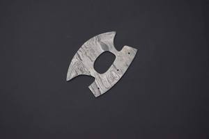 Cuchillo Ulu de Acero de Damasco, Hoja Curva, Mango de Madera Bicolor, Forjado a Mano, Cuchillo de Cocina, Fabricante, Proveedor Mayorista - Product Image 5