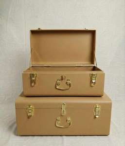 Baúl de Almacenamiento Decorativo de Madera de Lujo con Arte Floral Antiguo, Baúl Clásico de Madera para Tesoros con Detalles en Latón - Product Image 6