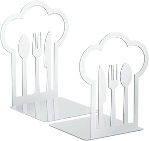 Sujetalibros de Hierro con Acabado Blanco de Fabricante Confiable, con Atractivo Vintage para Biblioteca de Estilo Rústico y Decoración Interior Acogedora - Product Image 1