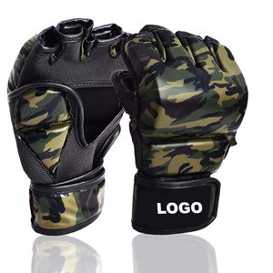 Guantes de MMA de Cuero Personalizables de Alta Calidad, Guantes de Artes Marciales Mixtas para Entrenamiento al Aire Libre con Dedos Completos - Product Image 1