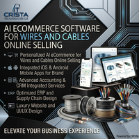 Logiciel e-commerce IA pour la conception de sites web de vente en ligne de fils et câbles, application web et mobile Android iOS, plugin WordPress