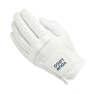 Guantes de Golf de Cuero Premium – Cuero Genuino Cabretta, Agarre Suave, Transpirables, Antideslizantes, para Zurdos, Unisex, Blancos - Product Image 4