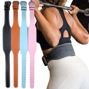 Cinturón de Levantamiento de Pesas Personalizado de Primera Calidad en Gamuza Dorada, Roja, Rosa y Gris con Hebilla Negra, Cinturón de Powerlifting de Cuero de 6mm para Gimnasio - Product Image 6