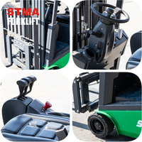 STMA 1ton 1.5ton 3000mm Carretilla elevadora eléctrica con batería Mástil equilibrado para múltiples situaciones Construcción de almacenes