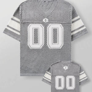 Ropa Deportiva Premium para Hombre, Jersey de Fútbol Americano de Malla Gris, Transpirable, Uniforme de Equipo, Logotipo Personalizado OEM, Uniforme Atlético al por Mayor, EE. UU. - Product Image 6