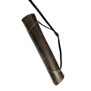 Sacoche de tir à l'arc en cuir de qualité supérieure, faite à la main, durable, avec support dorsal, sangle réglable, confortable pour la chasse et l'entraînement en extérieur - Product Image 1