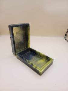 Handmade Epoxy Resin Jewelry <b>Box</b> With Green And Black Marbled Finish Rectangle Shape Home Decoration <b>Trinket</b> <b>Box</b> Resin Crafts - Product Image 3