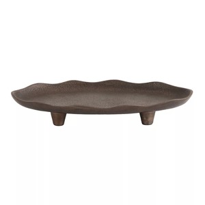 Plateau de service en métal tendance Smart Choice, plat décoratif en aluminium poli, plat à fruits pour la décoration de table de mariage ou de fête - Product Image 1