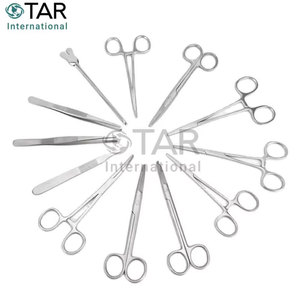 Kit de 13 instruments chirurgicaux en acier inoxydable pour la chirurgie mineure, le soin des plaies et la suture - Product Image 6