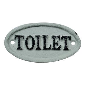 Rectangular Cast Iron Toilet Sign Door And Wall Mount Gneral Signs for Building Use Handmade Cheap Price Custom Plaque Decor - Product Image 3