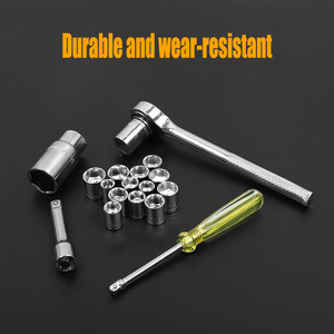 Juego de herramientas de enchufe multiusos de <span class=keywords><strong>40</strong></span> piezas de acero al cromo vanadio de alta calidad, llave hexagonal, juego de llaves de trinquete para el hogar - Product Image 6