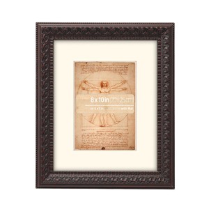 Marco de Fotos Rectangular Tradicional de Madera de Caoba, Ornamentado y Hecho a Mano |   Venta al por mayor desde Moradabad por Aqudus Saleem - Product Image 1