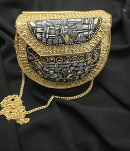 Elegante Bolso de Mano Metálico para Bodas y Fiestas, con Asa, para Vestidos de Noche - Product Image 1