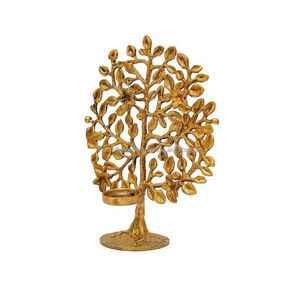 Gros personnalisé en laiton arbre bougeoir moderne à la main en métal doré bougeoir pour la maison et le jardin décoration bougeoir - Product Image 1