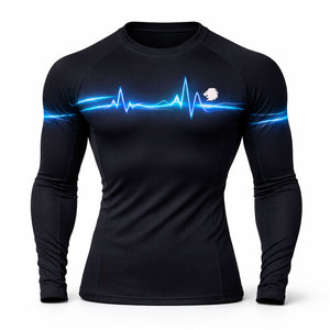 Wholesale Price Men Rash Guard Fitness Wear Men Rash Guard Long Sleeves Men Rash Guard Made In Pakistan - Product Image 1
