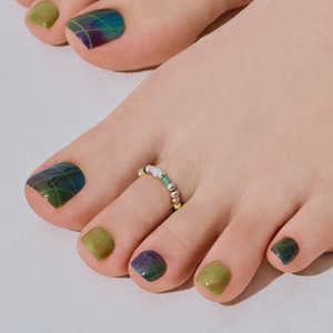 Autocollants pour ongles en gel semi-durcis certifiés UV, qualité salon 100% réelle, pour pédicure, vente en gros, végétaliens et sans cruauté, style coréen - Product Image 4