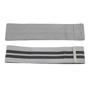 Juego de Bandas de Resistencia para Cadera de Tela, Color Negro, Gris Claro, para Entrenamiento en Gimnasio, Antideslizantes, Elásticas - Product Image 5