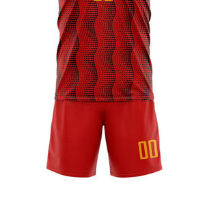 Ensemble de maillots et shorts de football personnalisés imprimés, couleur personnalisée, respirant, séchage rapide, haute qualité, vêtements d'équipe pour adultes unisexes - Product Image 5