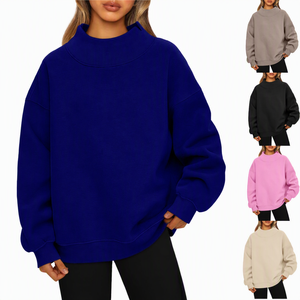 เสื้อสเวตเตอร์คอเต่าขนาดใหญ่ สีพื้น ผ้าถัก แขนยาว ใส่ได้ทั้งชายและหญิง สำหรับฤดูใบไม้ร่วง - Product Image 3