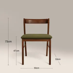 SILLA DE COMEDOR DE MADERA CHISWICK VERDE MUSGO SINTERIOR - Product Image 4