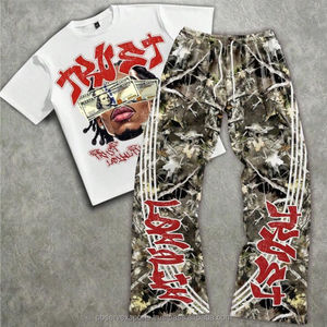 Camisetas Personalizadas Estampadas, 100% Algodón, Estilo Hip Hop, Ecológicas, Talla Grande para Hombre, Primavera/Verano - Product Image 3