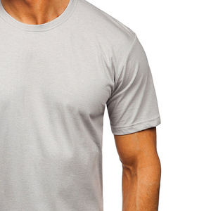 เสื้อยืดผู้ชาย เสื้อยืดคอโอ แขนสั้น ผ้าฝ้าย 100% ทรงโอเวอร์ไซส์ เสื้อฤดูร้อน คุณภาพพรีเมียม - Product Image 4