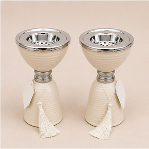 <b>Bakhoor</b> Burner with Silver Trim Arabic Mabkhara Modern Incense Holder <b>Oud</b> Frankincense Charcoal Censer for Middle East Ramadan - Product Image 3