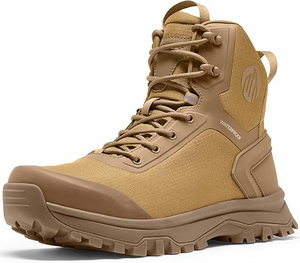 Botas de Caza Elegantes de Cuero con Diseño Táctico, Transpirables, Resistentes, Ligeras e Impermeables para Exteriores - Product Image 3