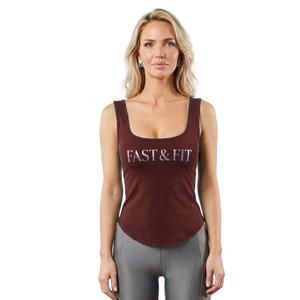 New Design Ladies Tank <b>Top</b> Solid Color Vest Sleeveless Slim Fit Street Wear Digital Printing Fashion Running Tank <b>Tops</b> Knitted - Product Image 4