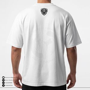 T-shirt à manches courtes pour homme, imprimé Predator blanc, col rond, jersey décontracté, coupe régulière, respirant, imprimé numérique - Product Image 2