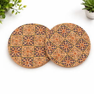 Ensemble de 4 sous-verres ronds en liège naturel pour hôtel, maison, restaurant, tapis et tampons de vente en gros au prix d'usine - Product Image 3