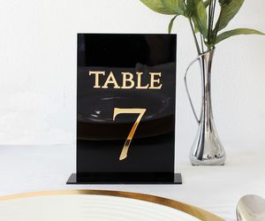 Durable Metal <b>Table</b> Number Holders with <b>Card</b> Clip for Dining <b>Table</b> Decor - Product Image 5