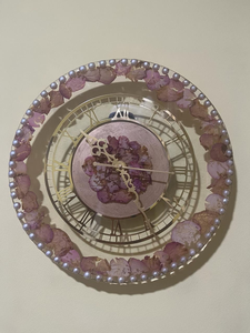 Large Decorative Resin Epoxy Wooden <b>Clock</b> Handmade <b>Silent</b> Wall Hanging <b>Clock</b> for Modern Home Office Hotel Interior Decoration - Product Image 3