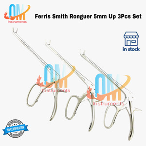 Pinza Kerrison Ferris-Smith Bite de 8 pulgadas con eje de 5 mm, juego sólido para cirugía de columna vertebral en quirófano Acero Inoxidable de Grado Médico |   OldMed - Product Image 3