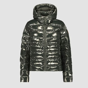Doudoune matelassée imperméable et chaude pour femme, nouveau manteau d'hiver avec capuche, fermeture éclair intégrale, motif uni, respirant et tendance - Product Image 5