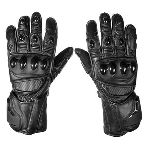 Gants de moto en cuir imperméables pour la protection hivernale, gants de course pour moto, gants de moto en cuir pour la conduite - Product Image 1